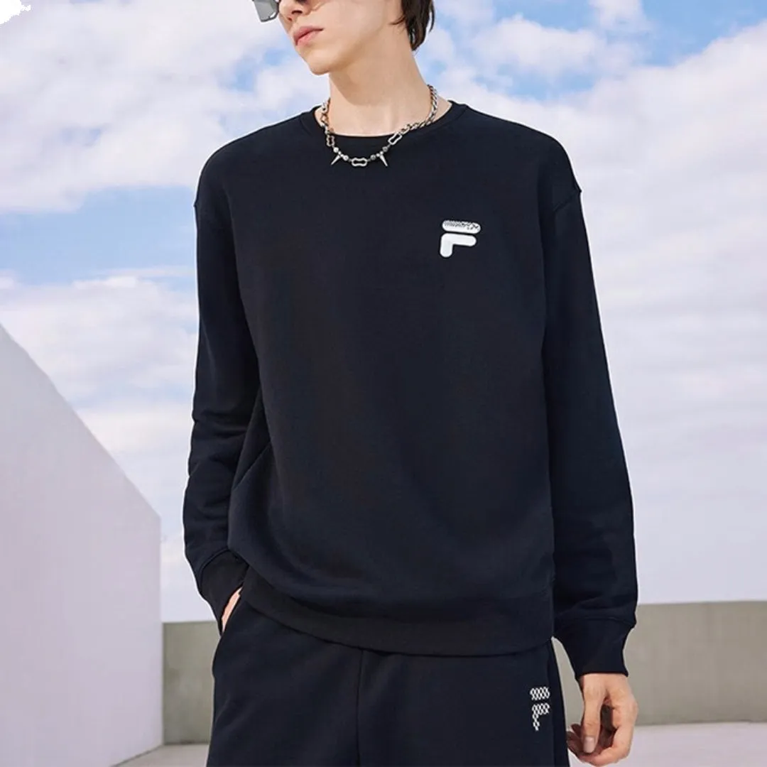 FILA FUSION Fob Graphic Sweater 'Black Blue' T11U343205F-BK sold by KicksCrew product image thumbnail 3