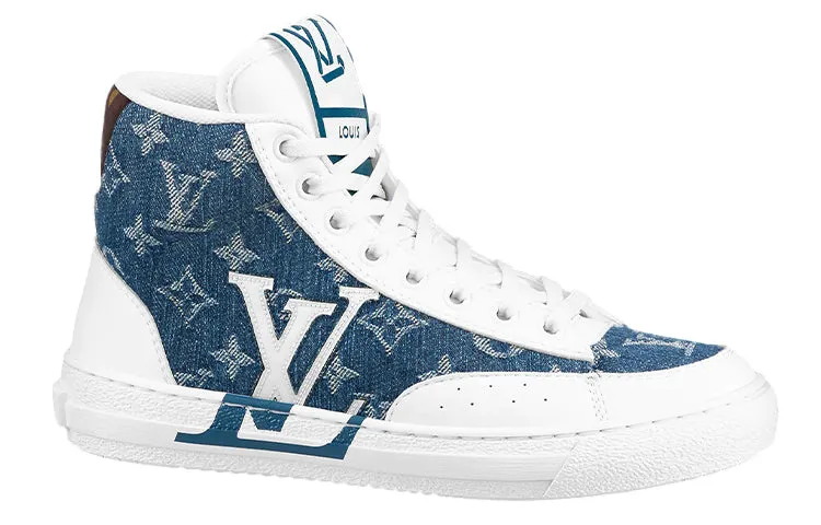 (WMNS) LOUIS VUITTON Charlie Ankle Sneakers 'White Denim Monogram' 1A9S5G sold by KicksCrew product image thumbnail 2
