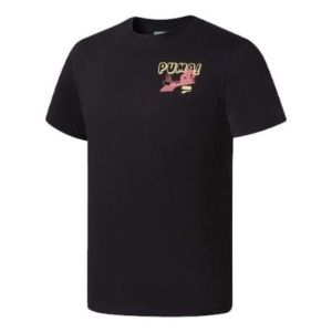 Puma Downtown Graphic T-Shirt 'Black' 537752-01 sold by KicksCrew