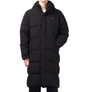 PUMA Long Down Jacket 'Black Grey' 932587-01 sold by KicksCrew