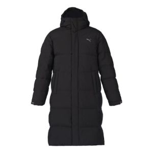 PUMA Long Down Jacket 'Black Grey' 932587-01 sold by KicksCrew