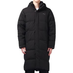 PUMA Long Down Jacket 'Black Grey' 932587-01 sold by KicksCrew