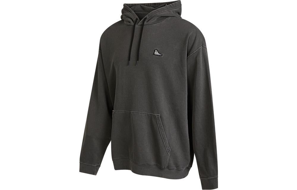 Converse Go-To Chuck Taylor Sneaker Patch Loose Fit Hoodie 'Black' 10024025-A01 sold by KicksCrew product image thumbnail 3