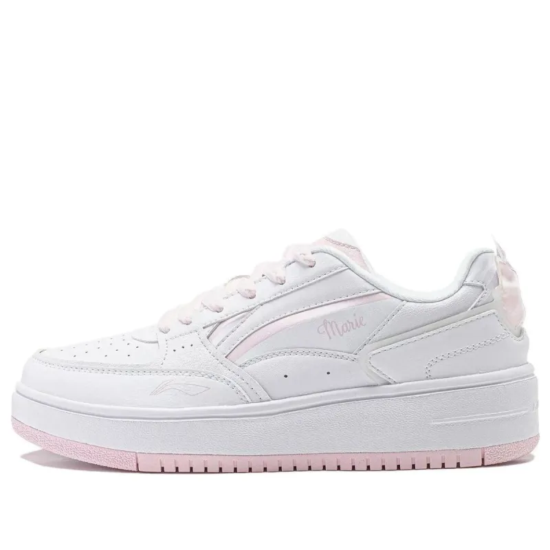 (WMNS) Li-Ning x Disney Marie Cat Skate Shoes 'White Pink Blue' AGCT382-7 sold by KicksCrew