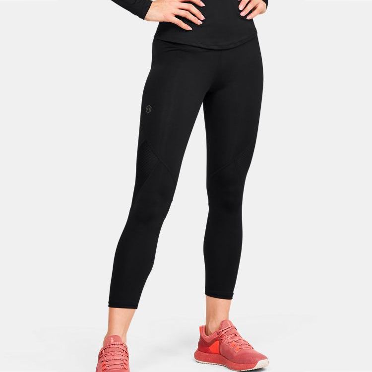 (WMNS) Under Armour UA Rush Crop Pants 'Black' 1357266-001 sold by KicksCrew product image thumbnail 3