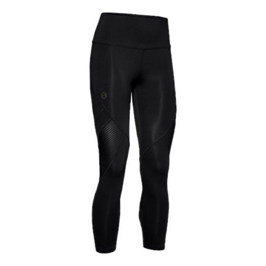 (WMNS) Under Armour UA Rush Crop Pants 'Black' 1357266-001 sold by KicksCrew