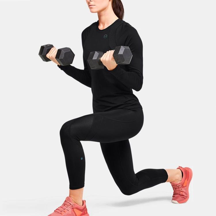 (WMNS) Under Armour UA Rush Crop Pants 'Black' 1357266-001 sold by KicksCrew product image thumbnail 5