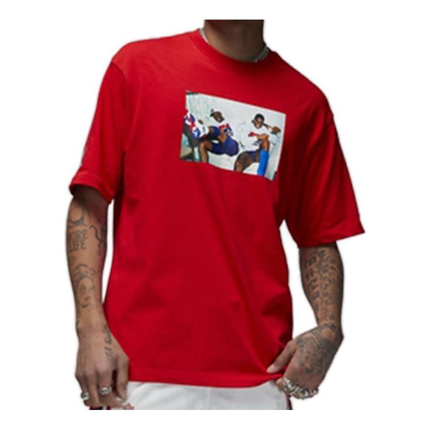 Air Jordan Graphic T-Shirt 'Red' DR2951-657 sold by KicksCrew