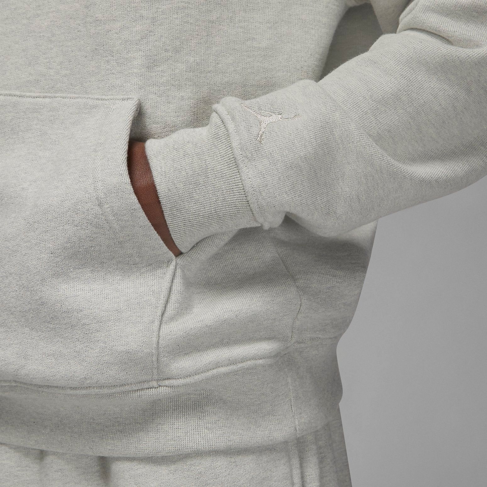 Air Jordan Wordmark Fleece Hoodie 'Grey' FJ1967-050 sold by KicksCrew product image thumbnail 2