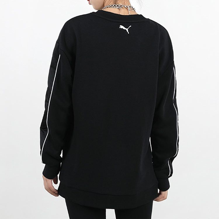 (WMNS) Puma Style Cat High Neck Crew Sweatshirt 'Black White' 587248-01 sold by KicksCrew product image thumbnail 4
