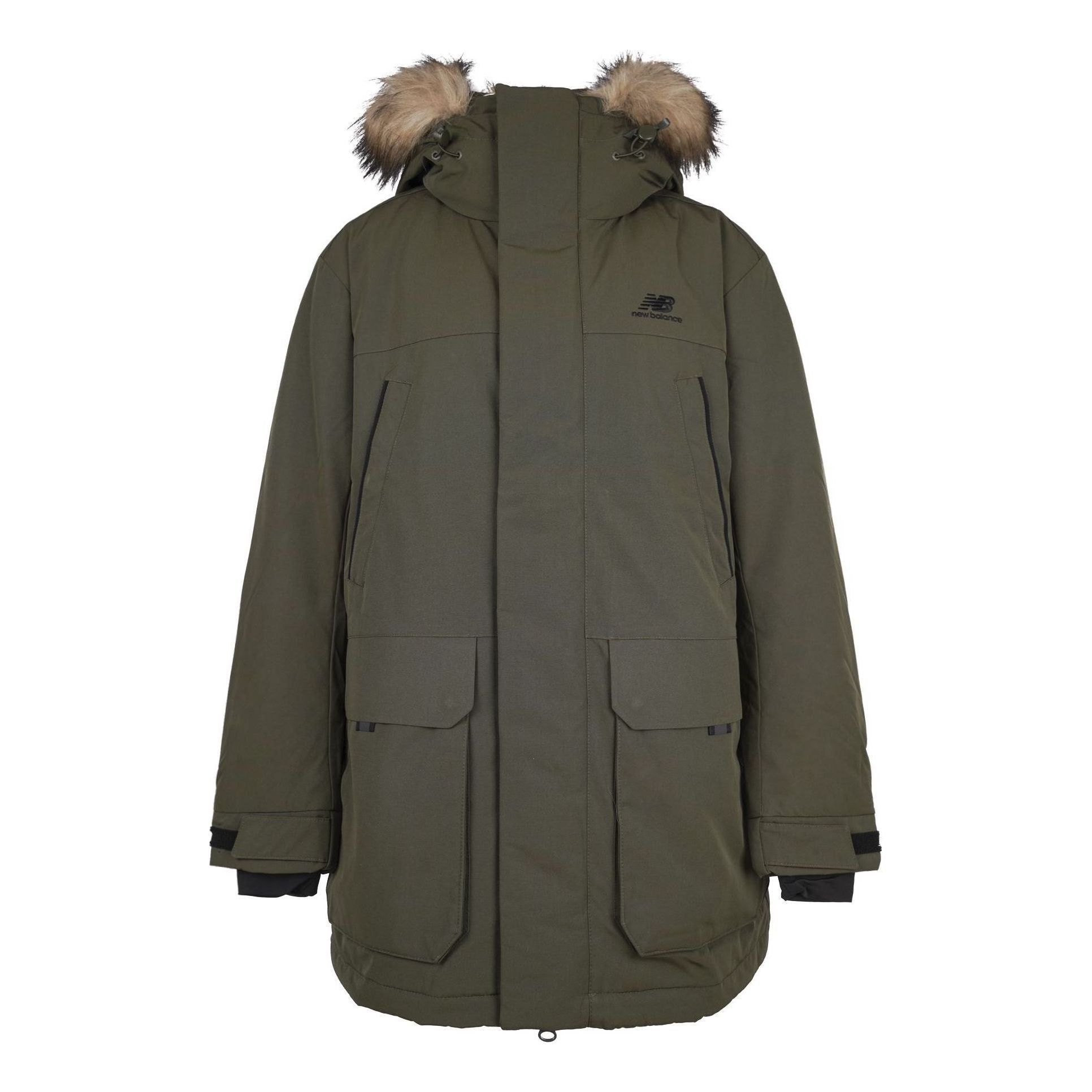 New Balance Warm Long Down Parka 'Olive Green' NPA46011-KH sold by KicksCrew