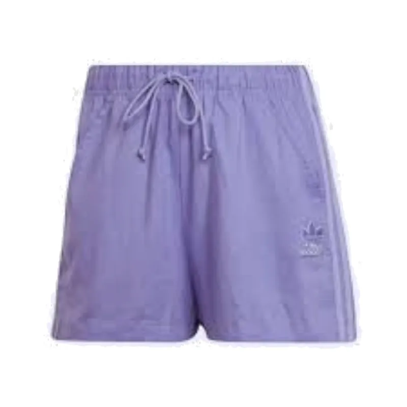 (WMNS) adidas Originals Linen Shorts Asia Sizing 'Purple' HC1936 sold by KicksCrew