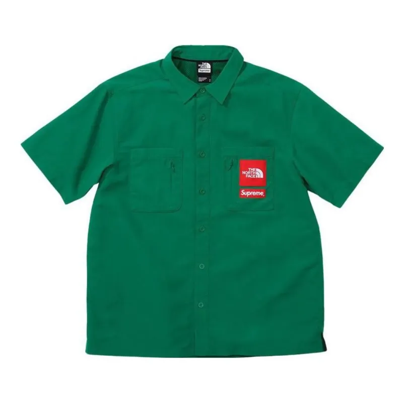 Supreme x The North Face Trekking S/S Shirt 'Green Red' SUP-SS22-901 sold by KicksCrew
