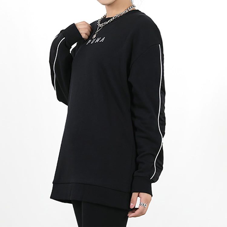 (WMNS) Puma Style Cat High Neck Crew Sweatshirt 'Black White' 587248-01 sold by KicksCrew product image thumbnail 3