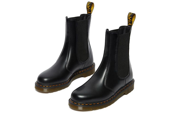 (WMNS) Dr. Martens 2976 Hi Smooth Leather Chelsea Boots 'Black' 26964001 sold by KicksCrew product image thumbnail 3