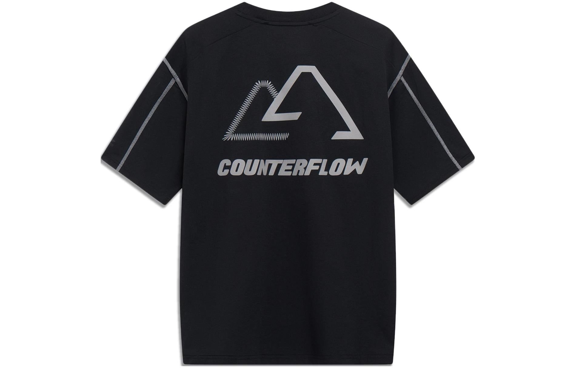 Li-Ning Counterflow Graphic T-shirt 'Black' AHST541-2 sold by KicksCrew product image thumbnail 2