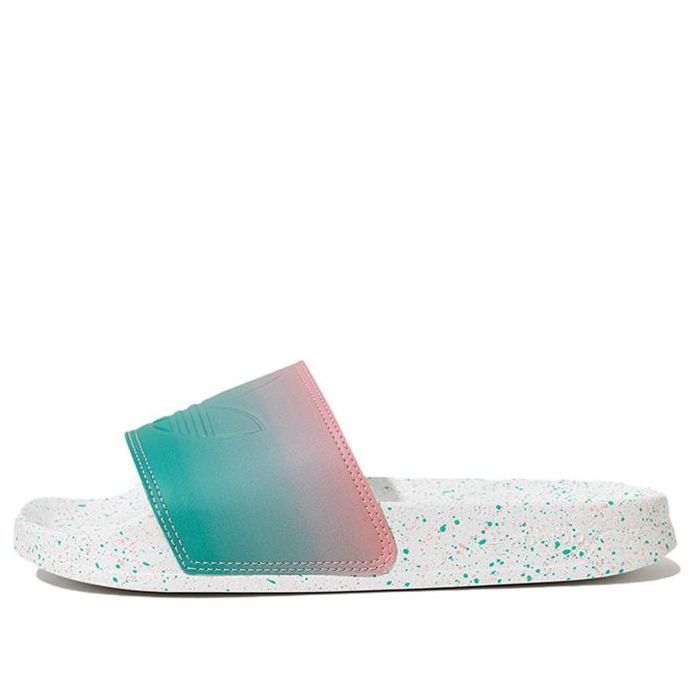 (GS) Adidas Originals Adilette Lite Slides 'Pink White Teal' GX2104 sold by KicksCrew