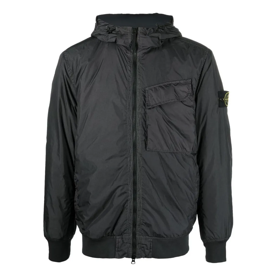 STONE ISLAND Pocket Detail Crinkle Reps Jacket 'Charcoal' 771540723-V0065 sold by KicksCrew