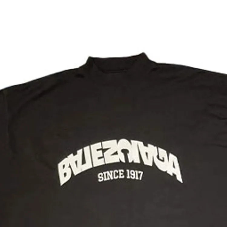 Balenciaga Back Flip T-shirt Oversized 'Black' 739028TPVF91070 sold by KicksCrew product image thumbnail 3