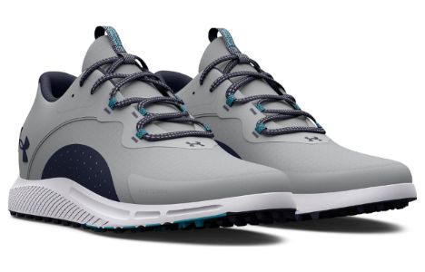 Under Armour Charged Draw 2 Spikeless Golf 'Grey Midnight Navy' 3026399-101 sold by KicksCrew