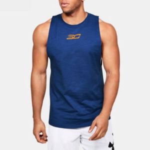 Under Armour SC30 Basketball Tank 'Blue Orange' 1351324-449 sold by KicksCrew