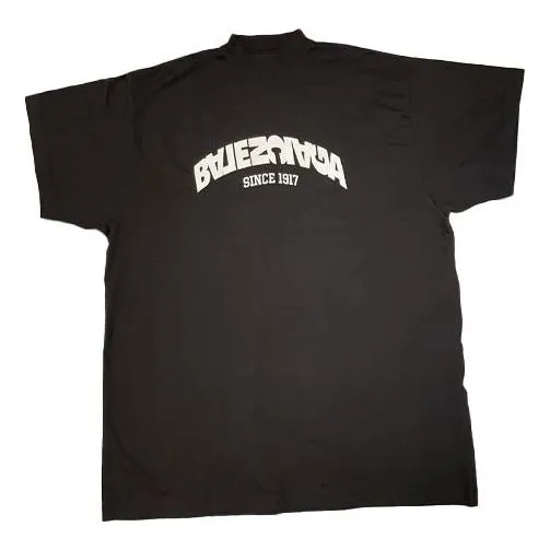 Balenciaga Back Flip T-shirt Oversized 'Black' 739028TPVF91070 sold by KicksCrew