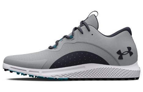 Under Armour Charged Draw 2 Spikeless Golf 'Grey Midnight Navy' 3026399-101 sold by KicksCrew