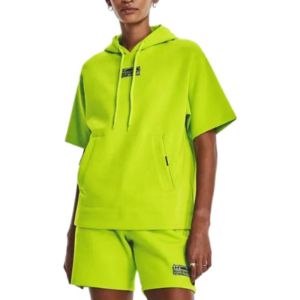 Under Armour Summit Knit Short Sleeve Hoodie 'Neon Green' 1378894-324 sold by KicksCrew