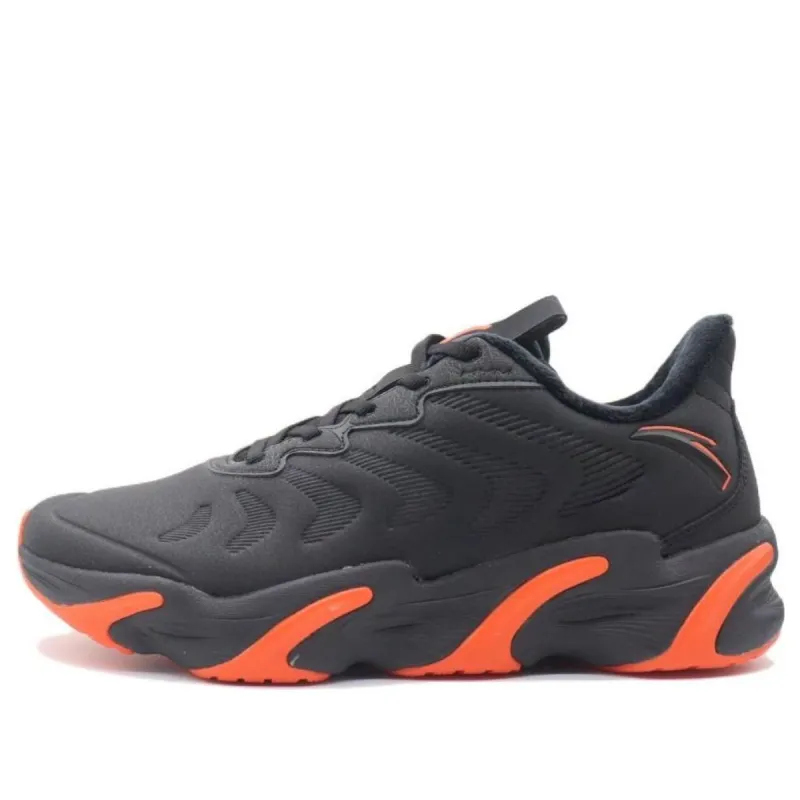 ANTA Running Series Sneakers with Fleece 'Black Orange' 112245523-3 sold by KicksCrew
