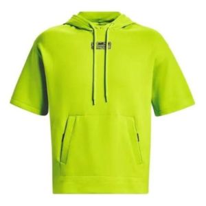 Under Armour Summit Knit Short Sleeve Hoodie 'Neon Green' 1378894-324 sold by KicksCrew