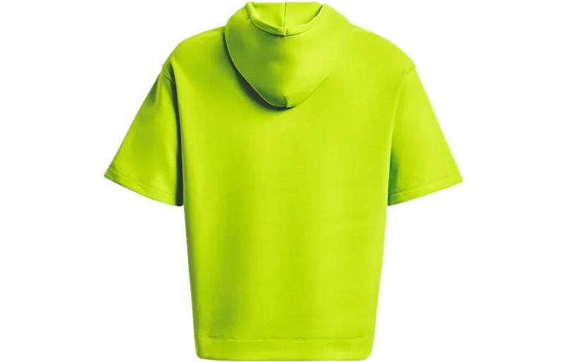Under Armour Summit Knit Short Sleeve Hoodie 'Neon Green' 1378894-324 sold by KicksCrew product image thumbnail 2