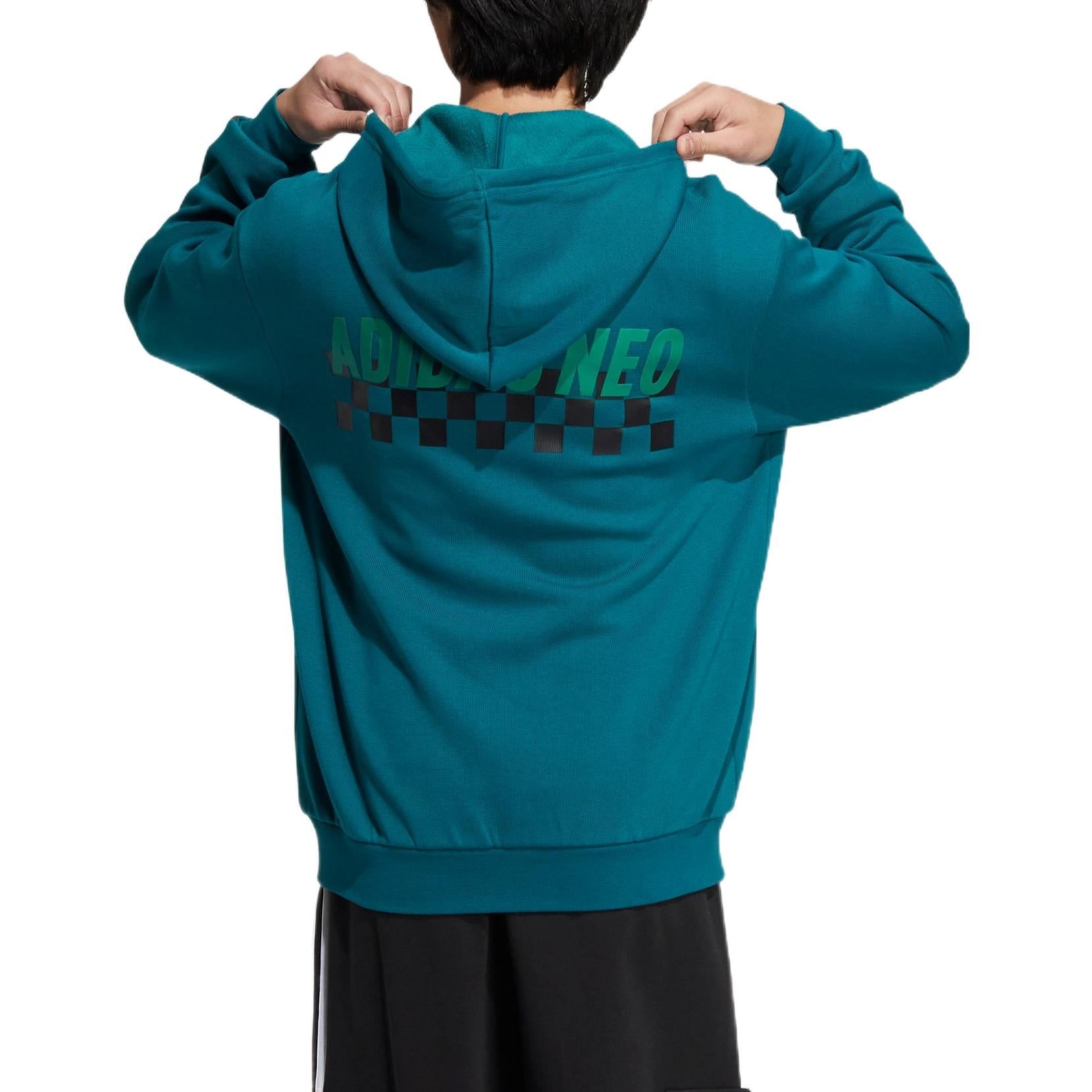 Adidas Vbe Hoodies 4 'Teal' HN4736 sold by KicksCrew product image thumbnail 3
