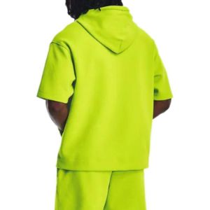 Under Armour Summit Knit Short Sleeve Hoodie 'Neon Green' 1378894-324 sold by KicksCrew