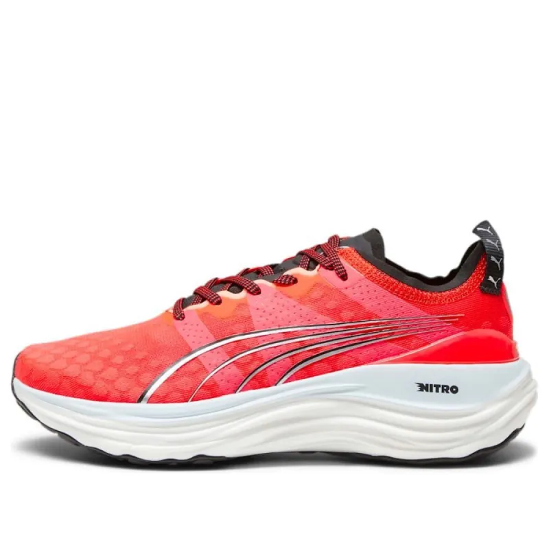 (WMNS) PUMA ForeverRun Nitro 'Fire Orchid Silver' 377758-09 sold by KicksCrew