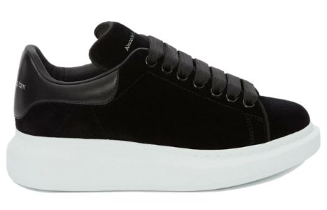 (WMNS) Alexander McQueen Oversized Sneaker 'Smooth Black' 553775W4FKT1000 sold by KicksCrew