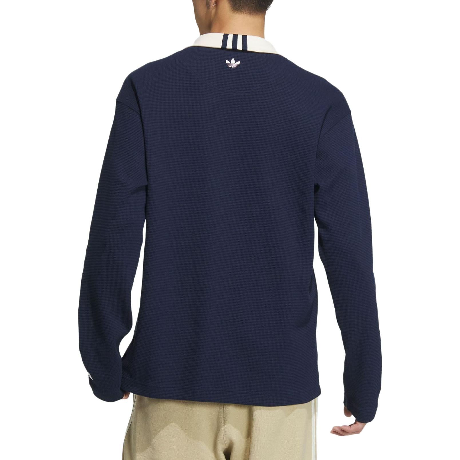 Adidas Originals x Notitle Polo Shirts 'Navy' IN2601 sold by KicksCrew product image thumbnail 4