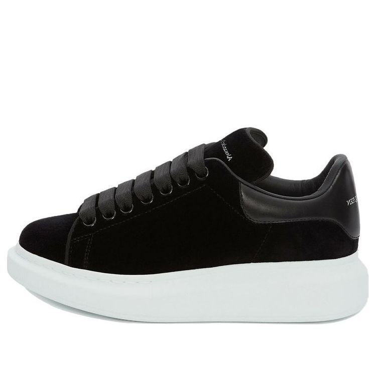 (WMNS) Alexander McQueen Oversized Sneaker 'Smooth Black' 553775W4FKT1000 sold by KicksCrew