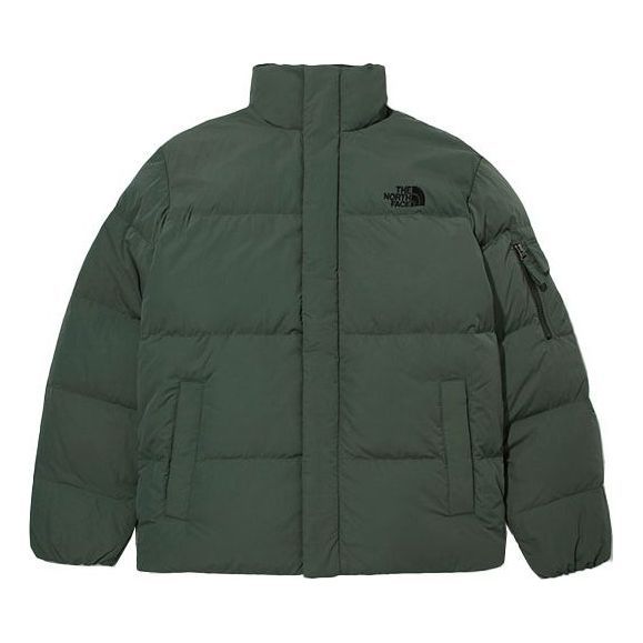 THE NORTH FACE Logo Down Jacket 'Green' NJ1DM70B sold by KicksCrew