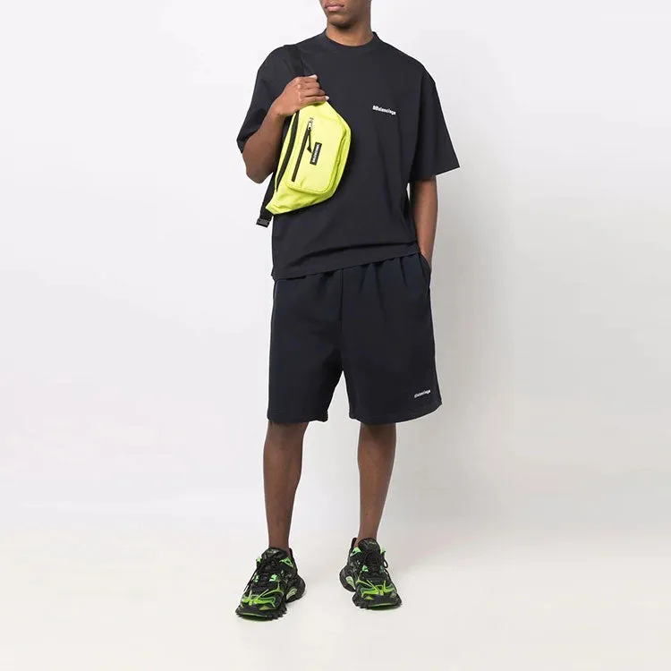 Balenciaga BB Corp Track Shorts 'Dark Blue' 674591TKVB53967 sold by KicksCrew product image thumbnail 2