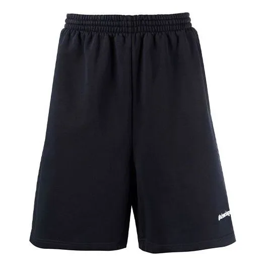 Balenciaga BB Corp Track Shorts 'Dark Blue' 674591TKVB53967 sold by KicksCrew