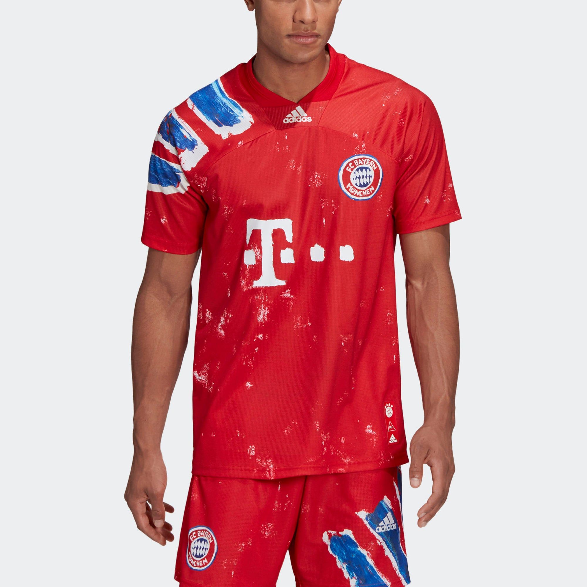 adidas x Human Race FC Bayern Munich Jersey 'Fcb True Red White' GJ9088 sold by KicksCrew product image thumbnail 4