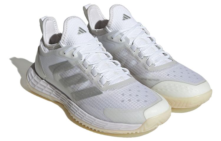 (WMNS) Adidas Adizero Ubersonic 4.1 'White Silver Metallic' ID1566 sold by KicksCrew product image thumbnail 3