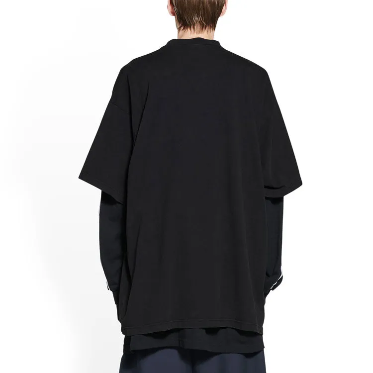 Balenciaga x adidas Trefoil T-shirt 'Black White' 723976TNVN81070 sold by KicksCrew product image thumbnail 5