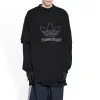 Balenciaga x adidas Trefoil T-shirt 'Black White' 723976TNVN81070 sold by KicksCrew
