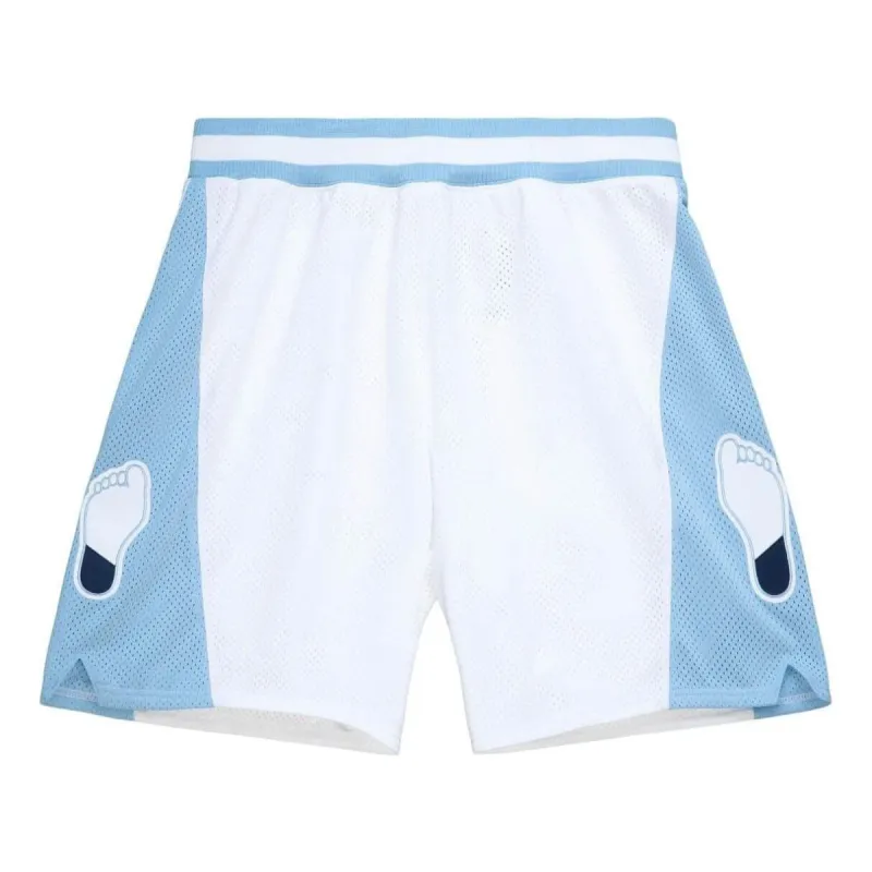 Mitchell & Ness x University Of North Carolina 1983 Shorts 'White Blue' ASHR3534-UNC83PPPWHIT sold by KicksCrew