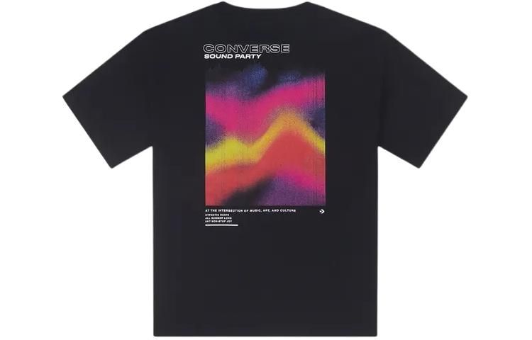 (WMNS) Converse Soundwaves T-Shirt 'Black' 10026374-A02 sold by KicksCrew product image thumbnail 2