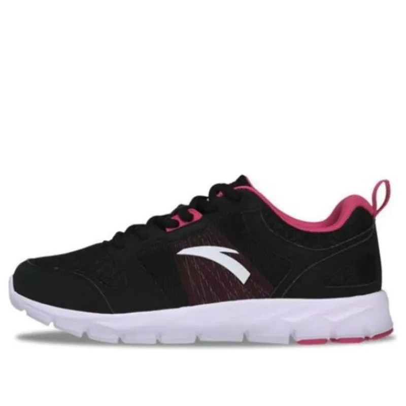 (WMNS) ANTA Running Series Sneakers 'Black Fuchsia White' 92625512-5 sold by KicksCrew