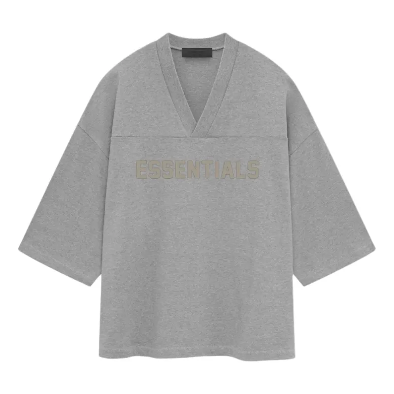 Fear of God Essentials SS24 Football T-Shirt 'Dark Heather Oatmeal' 125SP244103F sold by KicksCrew