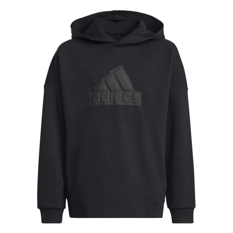 (GS) adidas Future Icons Logo Hoodie'Black' HR6301 sold by KicksCrew