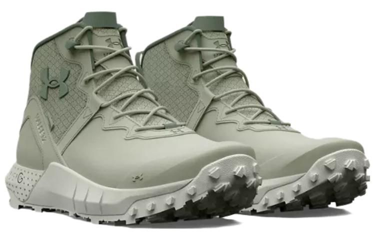 Under Armour Micro G Valsetz Trek Mid Leather Waterproof Tactical Boots 'Olive Green' 3025577-300 sold by KicksCrew product image thumbnail 2